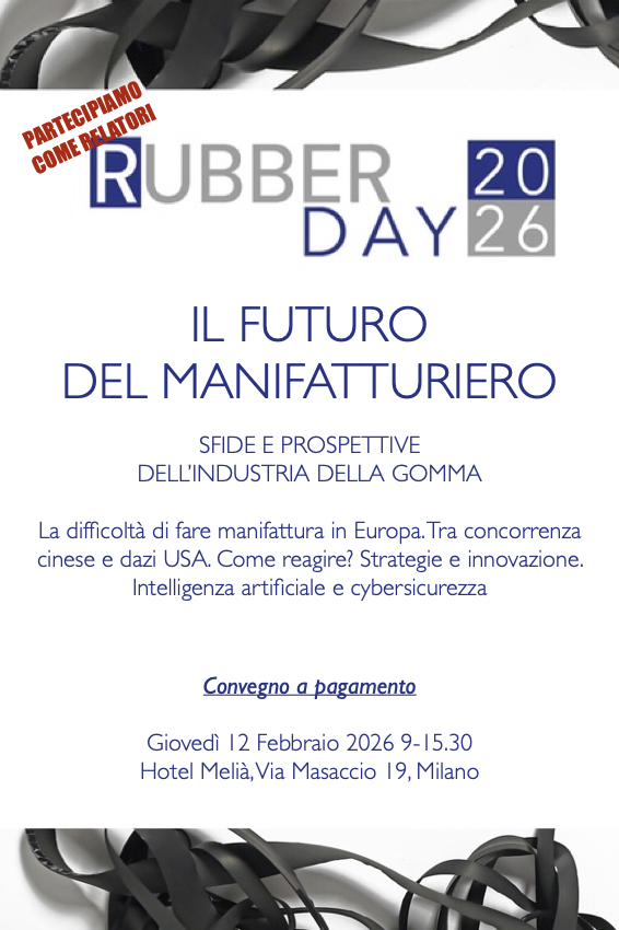 Rubber Day 2026: Il futuro del manifatturieri, sfide e prospettive dell'industria della gomma