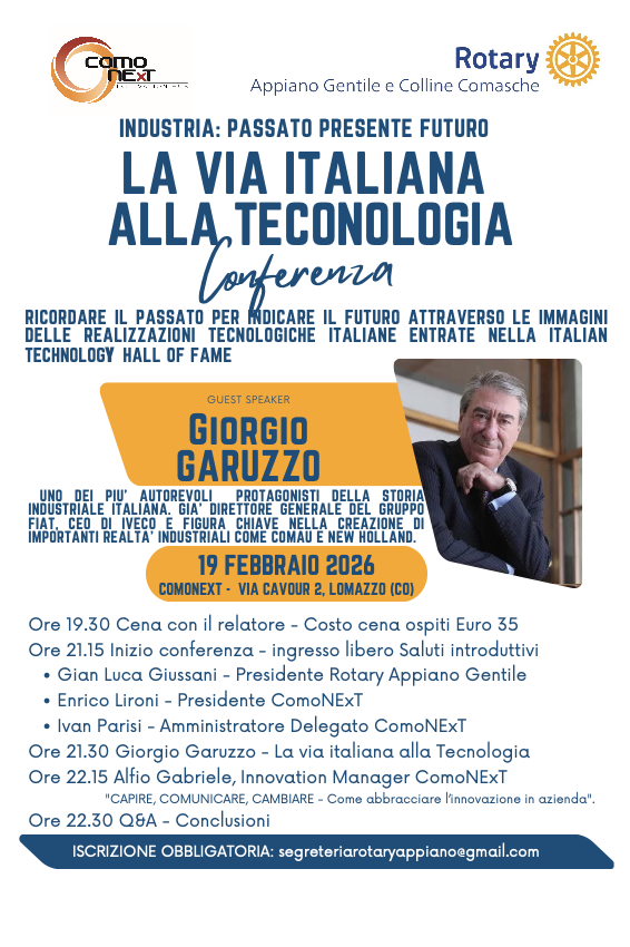 Industria: Passato, Presente, Futuro. La via italiana alla tecnologia