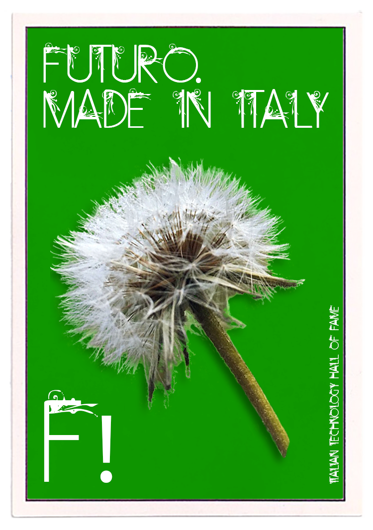 Sticker: Futuro. Made In Italy. Soffione di Dente di Leone
